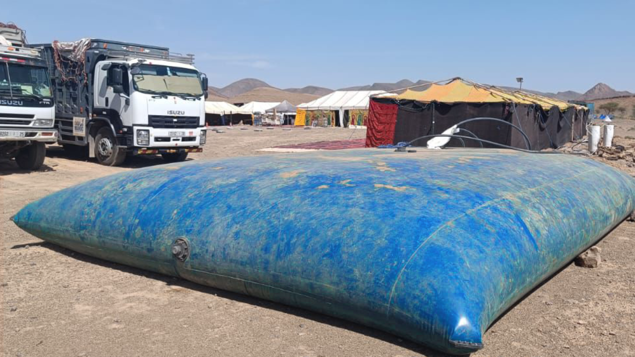 Εύκαμπτη δεξαμενή Maciterne Serena Group εγκατεστημένη επιτόπου – λύση για γεωργία και βιομηχανία