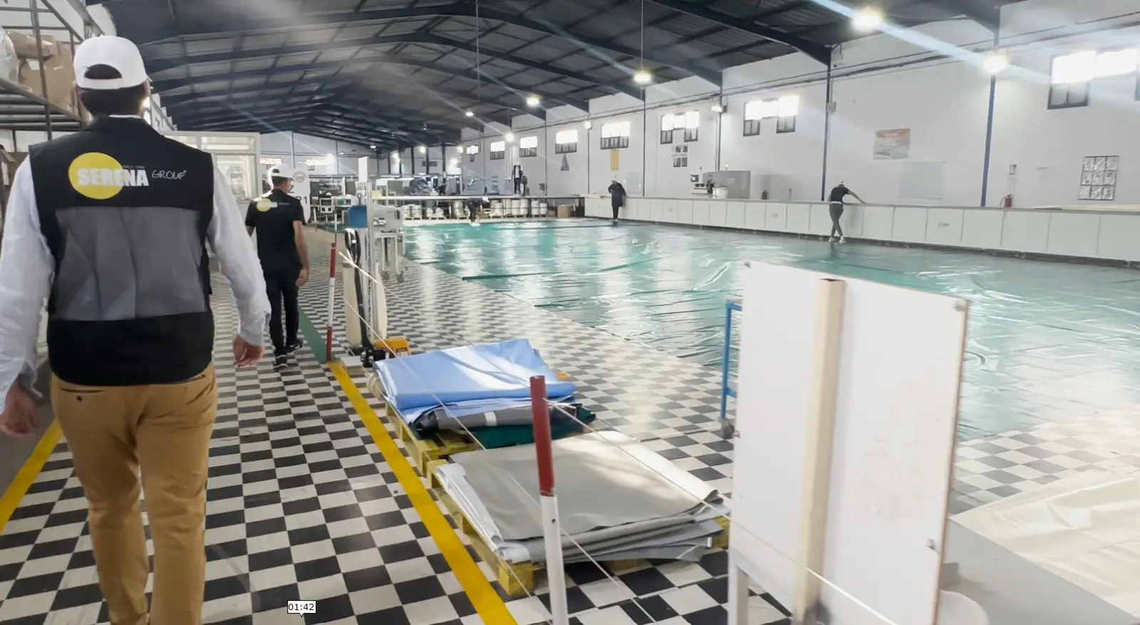 Εργοστάσιο Serena Group – επιθεώρηση και παραγωγή μεγάλων εύκαμπτων δεξαμενών νερού